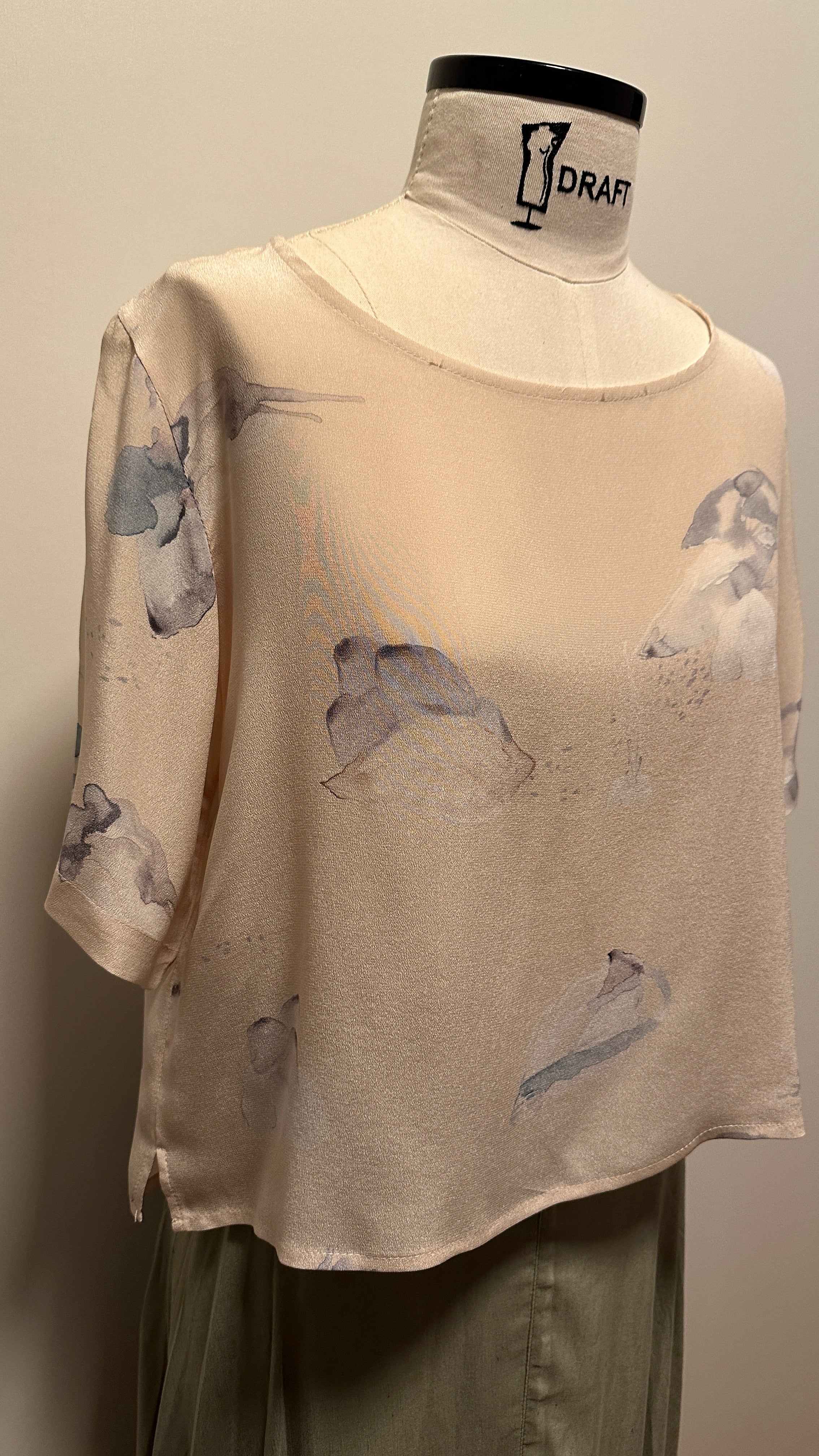 Camiseta Seda Conchas