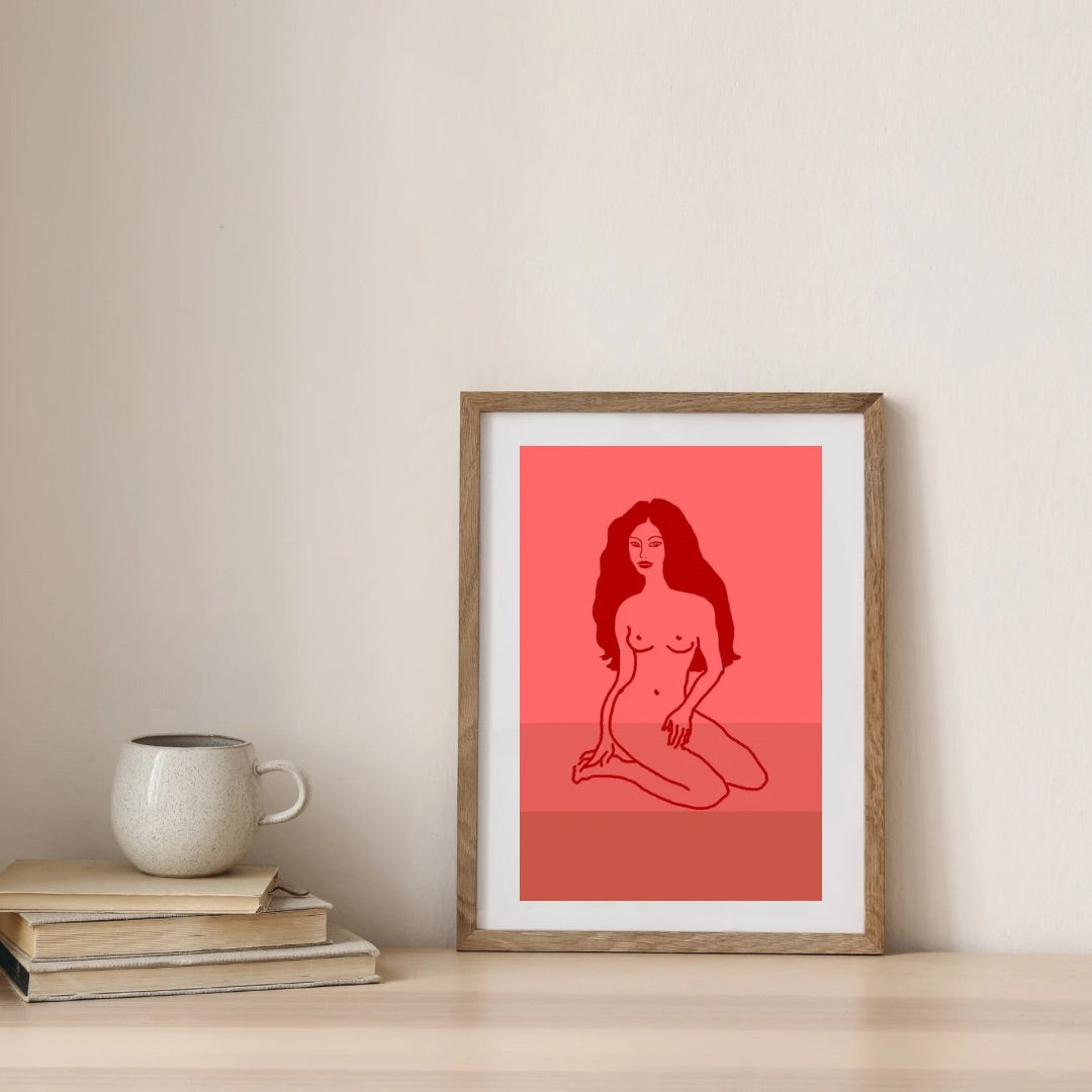 Print Peça Íntima 1, 2026, apresentado em fotografia de ambientação para decoração contemporânea.