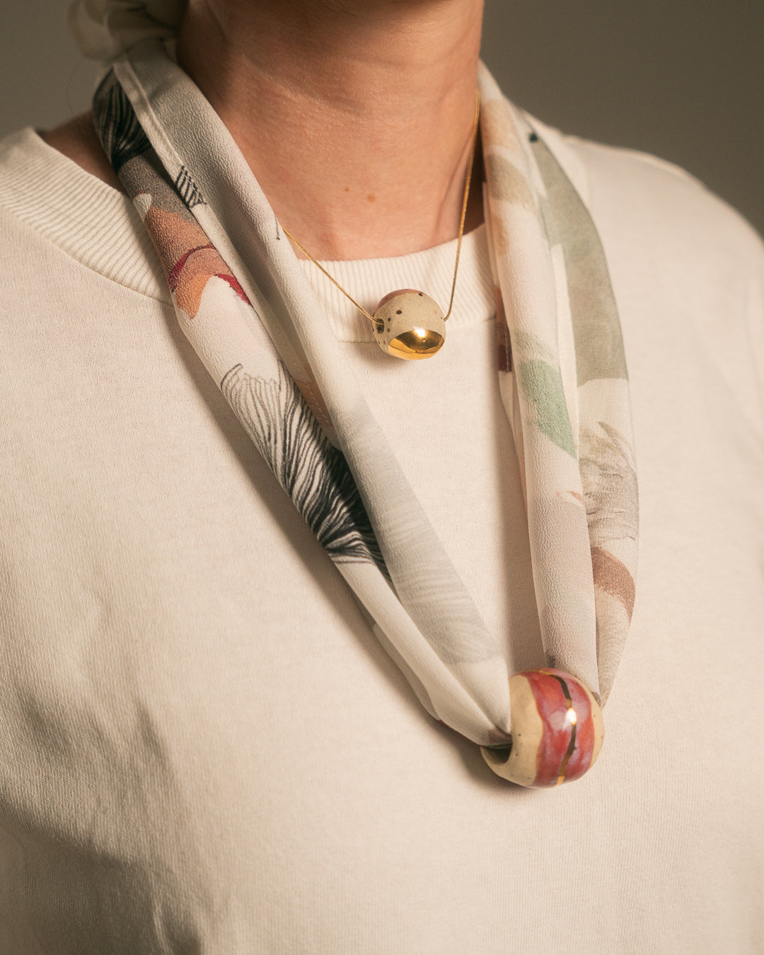Colar Lenço Protea - collab solidária